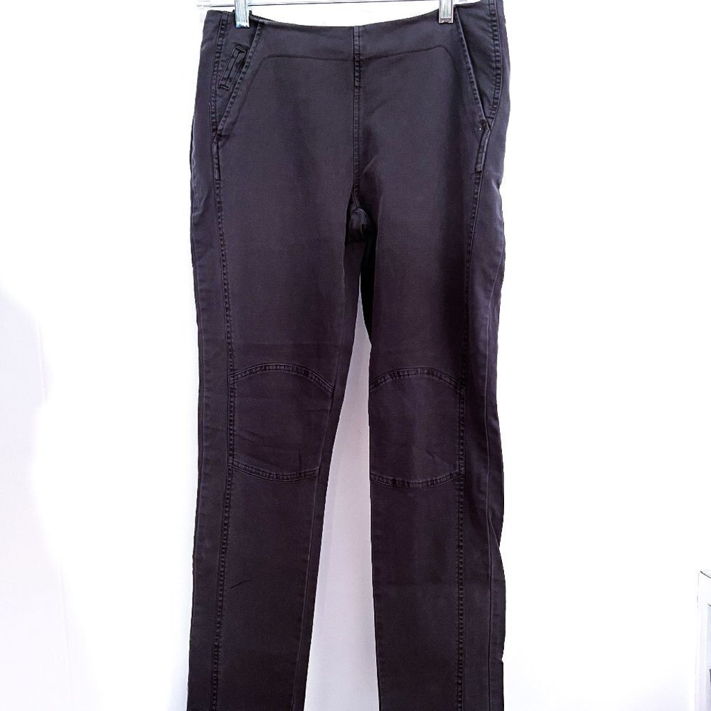 Sundance knee patch moto skinny pants gray Size 8